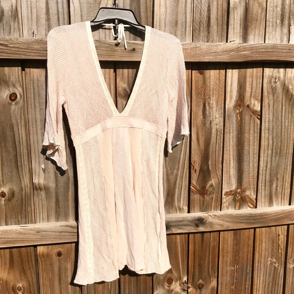Free People Retro Dress Mini Pretty Girly Boho Western Country Girl Deadstock